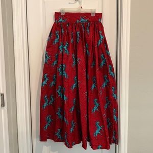 Authentic Ankara ball maxi skirt